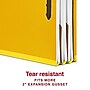 Staples 100% Recycled Heavy‑Duty Classification Folder, Letter Size, 2 Dividers, 2″ Expansion, Yellow Pressboard, 10/Box~#|#~0DEE4209-0E51-471C-ACC53F30BFD8399E_sc7