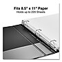 Universal Economy 1" 3-Ring View Binders, D-Ring, Matte Black (UNV20741)~#|#~0DFE8FAA-A492-407A-A0BD113ACE15EAF5_sc7