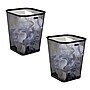 Mind Reader Metal Trash Can Without Lid, 5 Gallon, Black, 2/Pack (2SQUAGA-BLK)~#|#~0E0E7040-D825-4480-AC5E7583207CAB9C_sc7