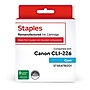Staples Remanufactured CLI-226C Ink Cartridge Cyan Standard Yield Replacement for Canon CLI-226C~#|#~0E1534CE-72A1-4AE7-8A5411F012D5190B_sc7
