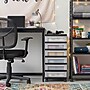 Iris 6-Drawer Durable Storage Cart, Plastic, Black/Clear (116862)~#|#~0E153503-180B-4776-93002900B0EB6B88_sc7