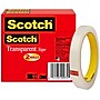 Scotch Transparent Clear Tape Refill, 0.5" x 72 yds., 3" Core, Clear, 2 Rolls/Pack (600-2P12-72)~#|#~0E224E23-A57E-4193-A310A242E1152D02_sc7