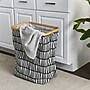 Household Essentials Krush Collapsible Laundry Hamper, Bamboo, Black/White (2274-1)~#|#~0E2CCAD9-51A3-454C-A747E296EFC64CD5_sc7
