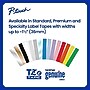 Brother P-touch Laminated Label Tape, 3/4" x 26.2', White on Blue (TZe545)~#|#~0E562754-340B-4C7E-AF4DEDBAF785DE01_sc7