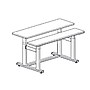 LifeFlo Ergonomics Bi-Level PACS Radiology Table, 66" L x 46" D x 1 1/8" Thick, Carbon Fiber (ECI-6646RAD-CF)~#|#~0E590B12-1F9B-4161-99F41B0BD0FE05FF_sc7