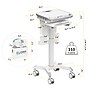 Mount-It! MedHub Powered Mobile Medical Cart Workstation with Motorized Height Adjustment & Elora Power Kit (MI-16058)~#|#~0E5F0CA5-DCC1-4C89-A9DAFAA6EEB65FE4_sc7