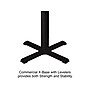 Correll Square-Shaped Dry-Erase Markerboard Cafe Table, 36" x 36", Frosty White/Black (BXT36DES-80)~#|#~0E95C9A6-05F4-44AC-A420E5782BB271B2_sc7