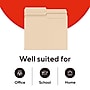 Staples Manila File Folders, Letter Size, 2‑Tab Assorted Positions, Durable Paper Stock, 100/Box~#|#~0E97F69F-D334-4206-8CBA181170687BE1_sc7