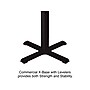 Correll Square-Shaped Dry-Erase Markerboard Cafe Table, 42" x 42", Frosty White/Black (BXT42DES-80)~#|#~0E994168-E209-4EC4-B6D0DF2B6E96197B_sc7