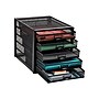 Mind Reader 5-Compartment Metal Mesh File Storage Drawers, Black (5CABMESH-BLK)~#|#~0EA37179-89A9-4A78-A5108520348976C0_sc7