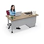 MooreCo 60"W Avid Modular Single Pedestal Instructor Desk, Buka Bark (91774-7982-7982)~#|#~0EA86456-E711-441E-808DD02F7CAA9F6E_sc7