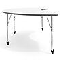 Flash Furniture Wren Kidney Activity Table, 96" x 48", Height Adjustable, White Top/Silver Frame (XUA4896KDWHTAC)~#|#~0EB453DB-DE6E-4905-9F2D353C025FBE67_sc7