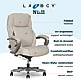 La-Z-Boy Niall AIR Lumbar Pro+ Ergonomic Faux Leather Executive Big & Tall Chair, 400 lb. Capacity, Beige (60114-BGE)~#|#~0EBB8E4D-6095-46D3-B296C4516DE2FA26_sc7