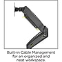 Lorell Adjustable Dual Monitor Mounting Arm, Up to 32" Monitor, Black (LLR99801)~#|#~0ECA9033-4B43-4648-97A037B8D0DE86BA_sc7