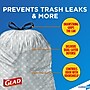 CloroxPro Glad ForceFlex 13 Gallon Tall Kitchen Trash Bag, 23.75" x 24.88", Low Density, .72 mil, Gray, 100/Box (70427)~#|#~0EE896FC-C026-4824-870E0D798037876B_sc7