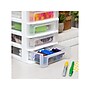 Iris 4-Drawer Mini Desktop Unit, White/Clear (586017)~#|#~0EEAE13D-F14D-4E06-94497597AD5C8B70_sc7