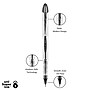 uniball Vision Elite Rollerball Pens, Bold Point, 0.8mm, Black Ink (61231)~#|#~F31C1C6A-500F-4237-91F5523E227AA857_sc7