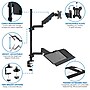 Mount-It! Single Monitor Sit-Stand Desk Mount with Keyboard Tray, Up to 32", Black (MI-7995)~#|#~0F008754-7569-4BF5-8674F37E836A8FD0_sc7