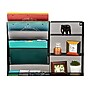 Mind Reader 8-Compartment Stackable Metal Desk Organizer, Black (MAGSHELF-BLK)~#|#~0F1E8344-94E6-4CD5-9DBD63C1C2D5A053_sc7