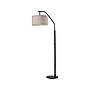 Simplee Adesso 66" Matte Black Floor Lamp with Oatmeal Drum Shade (SL1140-01)~#|#~0F217942-B38E-47DE-9122E5C5825E163F_sc7
