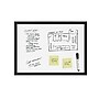 U Brands Magnetic Dry Erase Whiteboard, Black MDF Frame, 23" x 17" (307U00-01)~#|#~0F4C0B30-1669-4A0C-8DF0FF9AF96C4797_sc7