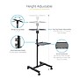 StarTech.com Mobile Projector and Laptop Stand/Cart with Lockable Wheels, Black (ADJPROJCART)~#|#~0F6FB373-658D-4037-91F56595C549A048_sc7
