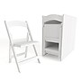 Flash Furniture HERCULES™ Vinyl Armless Folding Chair, White, 20/Pack (20L3L1WHITE)~#|#~0F80C228-2117-4DAE-B2C04BFF0E6CB337_sc7