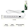 GoGreen Power 6' Metal Surge Protector, 7 Outlets, White (GG-17636)~#|#~0FA714C6-DEE8-40F7-8567876260882460_sc7
