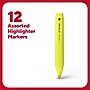 TRU RED™ Tank Highlighter with Grip, Chisel Tip, Assorted, 12/Pack (TR54585)~#|#~0FB0F2B8-0075-49AA-A5C35AD676026D2B_sc7