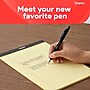 Staples Retractable Gel Pens, Medium Point 0.7mm, Black Ink, 12 Pack - Sonix Crisp-Line Gel Pens with Pocket Clip~#|#~0FB47915-8835-40F6-96EDA83B4154423D_sc7