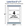 Avery TrueBlock Laser/Inkjet Rectangle Multipurpose Labels, 2" x 7", White, 100/Pack (94243)~#|#~0FC2B6F8-F978-4BA1-9A580A06F2F9EE6B_sc7