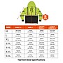 Ergodyne GloWear 8318BK High Visibility Long Sleeve Black Bottom Hooded Zip-Up Sweatshirt, ANSI Type R Class 3, Lime, 2XL~#|#~0FE28CCD-CE6D-4275-864ACED937B9FF81_sc7
