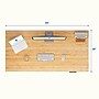 FlexiSpot E7COMMERCIAL 55''W Electric Height Adjustable Standing Desk, Bamboo/White (E7WCOM5528-LBZB)~#|#~1000741D-6298-4329-A138A944B5ADA20B_sc7
