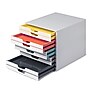 Durable Varicolor Stackable Storage Drawer, 10 Drawers, Plastic, Multicolor (763027)~#|#~100079C0-8D2D-42A1-BA4EA4FD916711C5_sc7