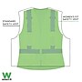 Ergodyne GloWear 8247ZW-S High Visibility Women’s Surveyor Vest, ANSI Class R2 Orange, Large (22474)~#|#~101842EB-3B42-4F73-8FC0DF0BA41826F5_sc7