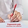 Staples ProGel™ Retractable Gel Pen, Fine Point, 0.7mm, Red Ink, Dozen (ST62585)~#|#~102BD6B3-009F-42FC-84D97C3E032304F6_sc7