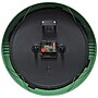 Infinity Instruments Round Retro Green Wall Clock, Aluminum, 12" (10940GR-12)~#|#~103AE0B4-99CF-4275-BC4157EE6598540A_sc7