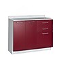 Viva Comfort 36.75'' H x 42" L Exam Room Medical Cabinet, 2-Doors, 3-Drawers, Claret (902BASE42NSCL)~#|#~10928719-8691-494F-AA9126B40BC18C96_sc7