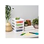 Iris 4-Drawer Mini Desktop Unit, White/Clear (586017)~#|#~109C8CB5-30A5-4967-A13F69736BB1F671_sc7