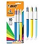 BIC 4-Color Retractable Ballpoint Pen, Medium Point, Assorted Inks, 3/Pack (MMXP31-AST)~#|#~109D4102-EF6C-401B-8FC87A3A9CF07797_sc7