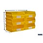 Triton Products LocBin Stackable Storage Bin, 5" x 11"x 10.87", Yellow, 6/Pack (3-235Y)~#|#~10C05442-EFBB-4166-870935005ABB939A_sc7