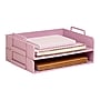 Staples Plastic Side Loading Stackable Letter Tray, Letter Size, Dusty Pink, 2/Pack (ST63884)~#|#~10F96FE3-88A5-4F58-A69863EEF0981BE7_sc7