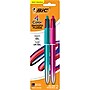 BIC 4-Color Smooth Retractable Ballpoint Pen, Assorted Ink, 2/Pack (MMSGP2-AST)~#|#~111B03E7-2087-4726-8938568F16C1793E_sc7