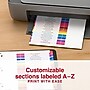 Staples Durable Paper A‑Z Alphabetical Dividers, 26‑Tabs, Multicolor~#|#~112CD5A4-A7E1-4523-8A77D02BFF6A98E5_sc7