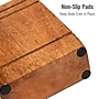 Mind Reader Wood Rustic Book Ends, 4.75", Brown (WOODEND2-BRN)~#|#~112E786E-6775-498F-9B6EC39F639DC97C_sc7