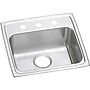 Elkay Lustertone 19-1/2" Drop In Single Basin Stainless Steel Kitchen Sink (LRAD1919653)~#|#~1152D2D8-9286-46C4-8B8EE2030B100457_sc7