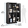 Sauder HomePlus 71"H Storage Cabinet with 12 Shelves, Raven Oak (446898)~#|#~1164D6B9-4543-4D94-B8041062FE26B3FF_sc7