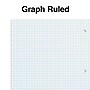Staples Premium 1-Subject Notebook, 8.5" x 11", Graph Ruled, 100 Sheets, Red  (TR58324)~#|#~116AF2A8-5101-466E-BB54E500EDC5FDC6_sc7