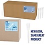 Perk Medium-Weight Plastic Forks, 1,000 Count Bulk Disposable Forks for Everyday Meals, Parties & Events, White~#|#~116D205E-1A68-48C4-89959F2A24A3B019_sc7
