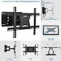 Mount-It! Articulating Wall TV Mount, 132 lbs. Max. (MI-385)~#|#~118B8A1E-3C4D-45A0-BB681310604E6FF3_sc7